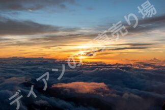 富士山の朝日